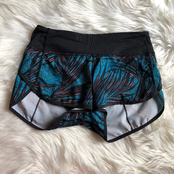lululemon athletica Pants - Lululemon Speed Short Palm Lace Tofino Teal Multi